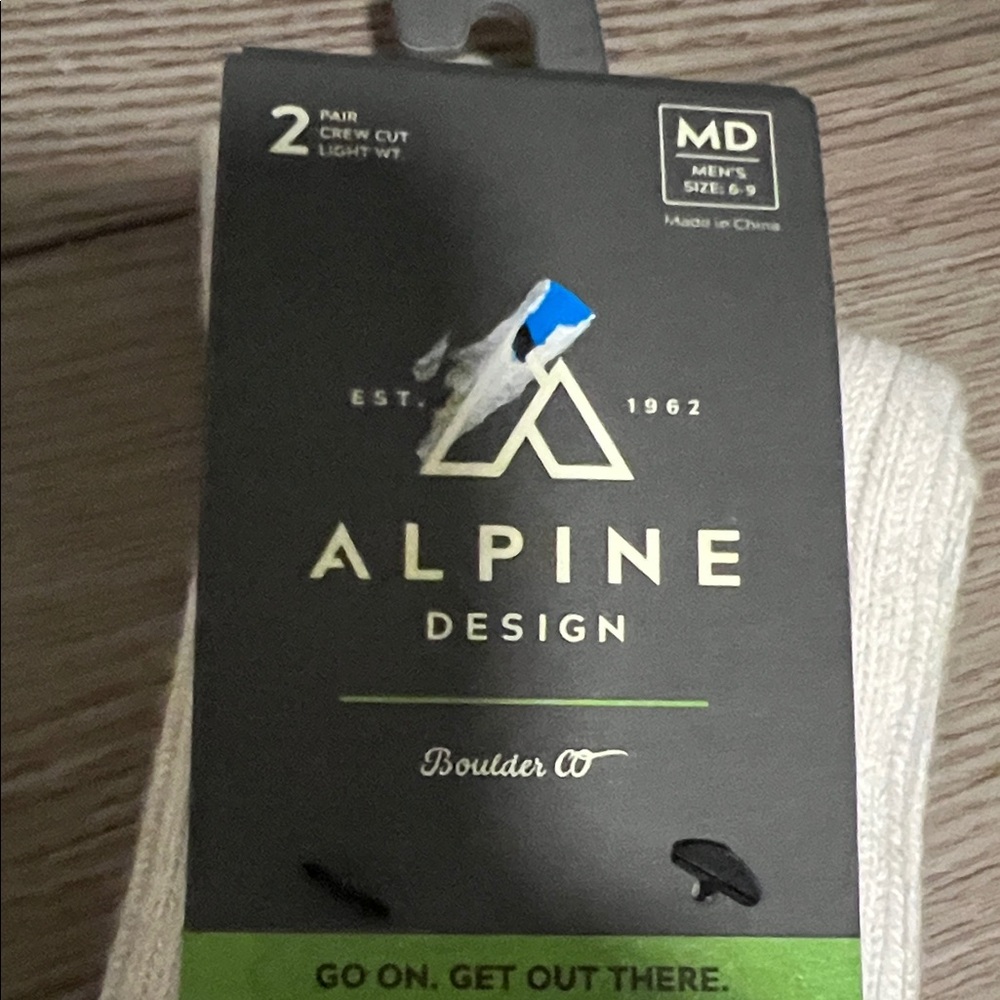 Alpine Design Men's Off-White Rag Hiking Socks - Picture 4 of 4